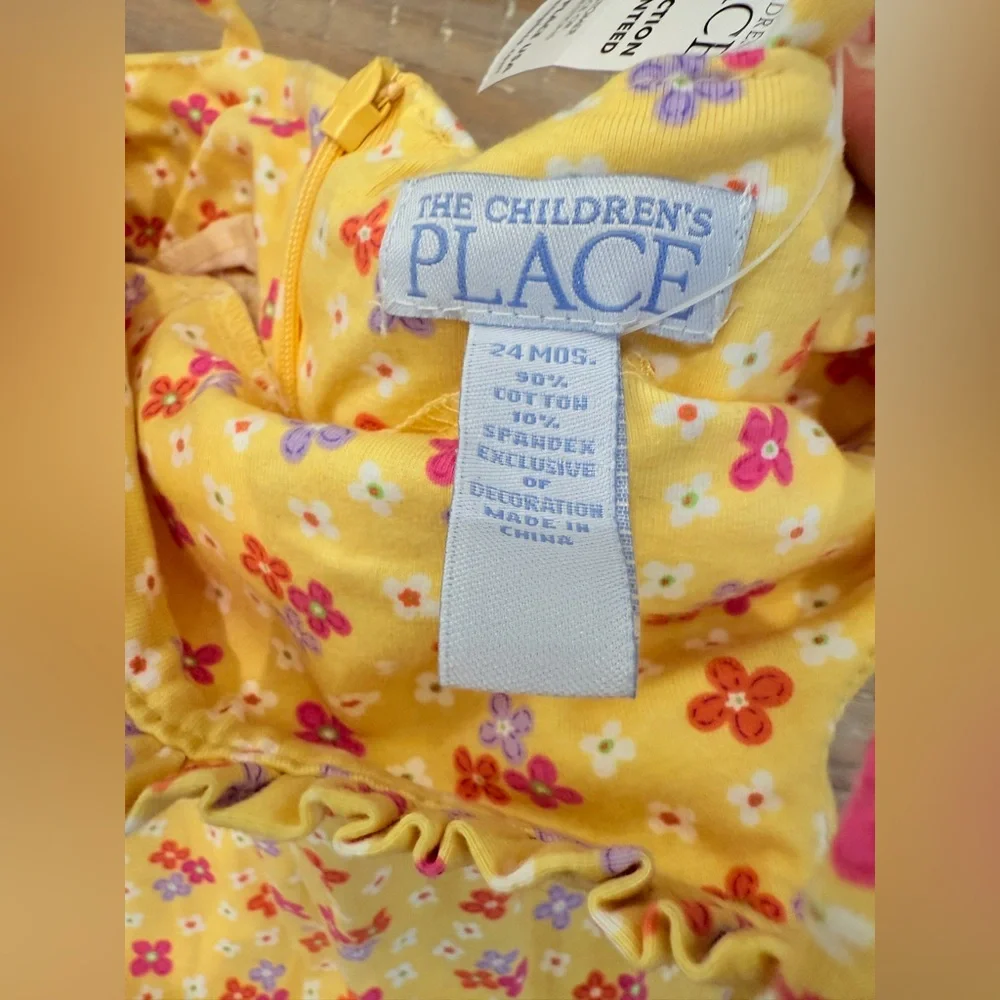 NWT The Children’s Place floral romper Bubble 24 months baby girl